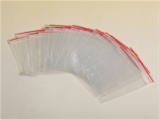 CSD-PE red edge ziplock bone bag